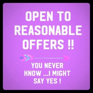 Open to reasonable offers!!